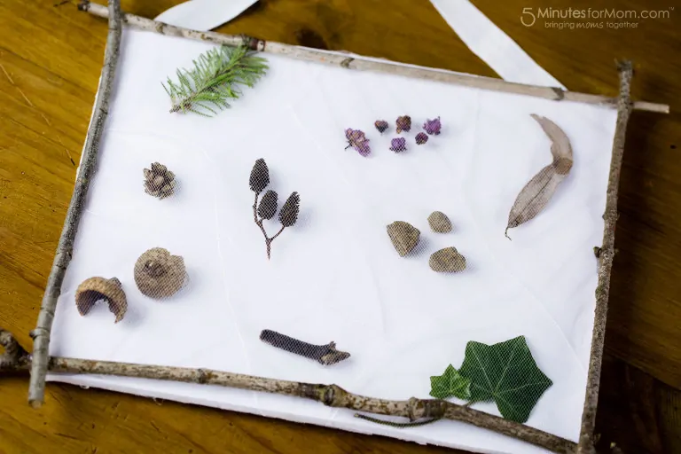 Nature pocket art craft for kids