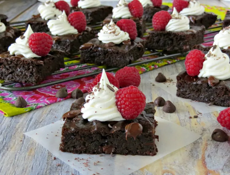 Flourless Dark Chocolate Brownies