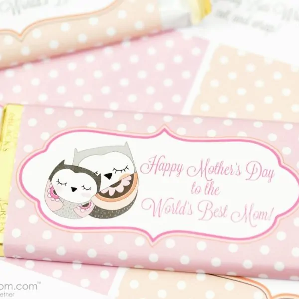 Mother’s Day Candy Bar Wrapper Free Printable