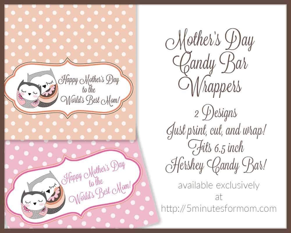 Mothers Day Candy Bar Wrappers
