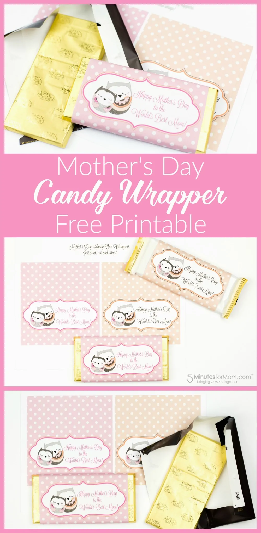 Mothers Day Candy Wrapper Free Printable