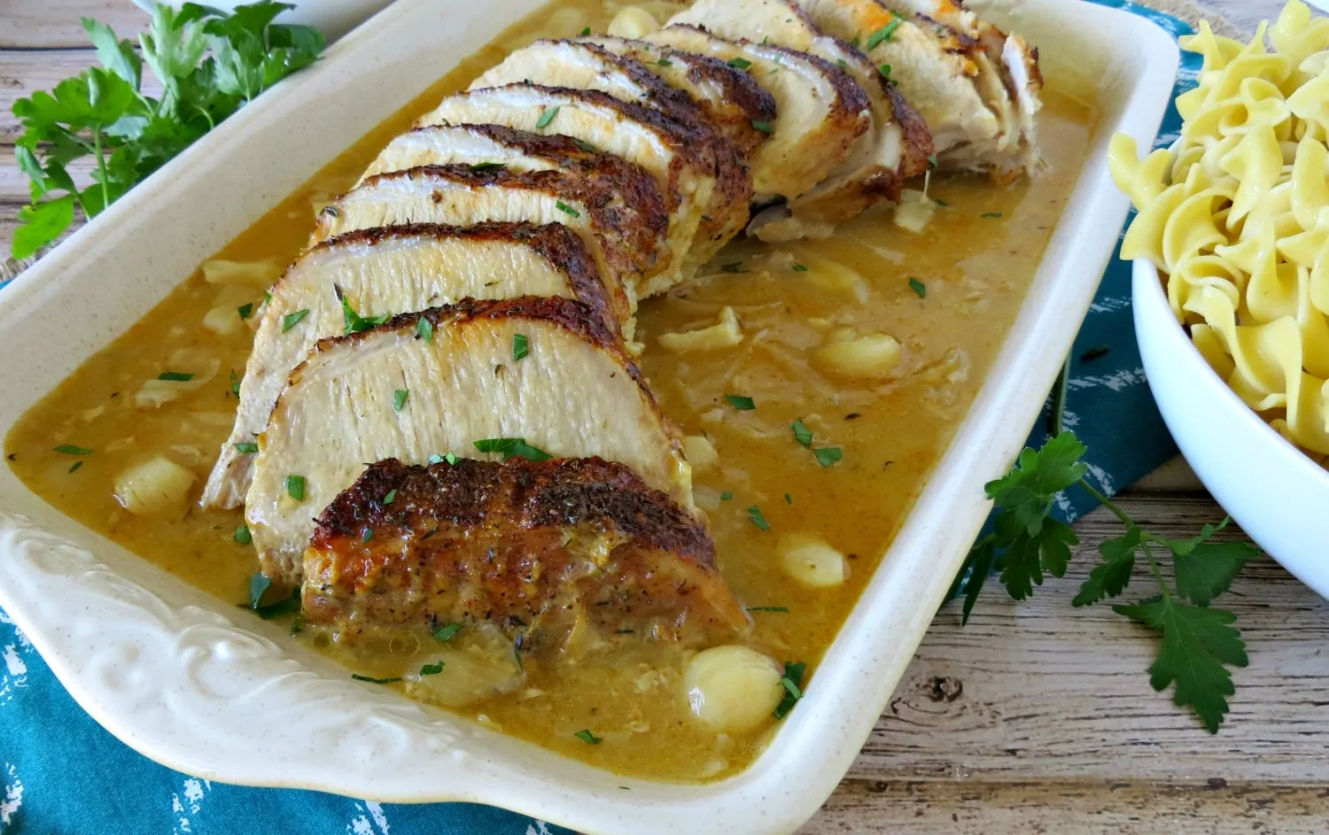 Savory Roasted Pork and Gravy - Recipe