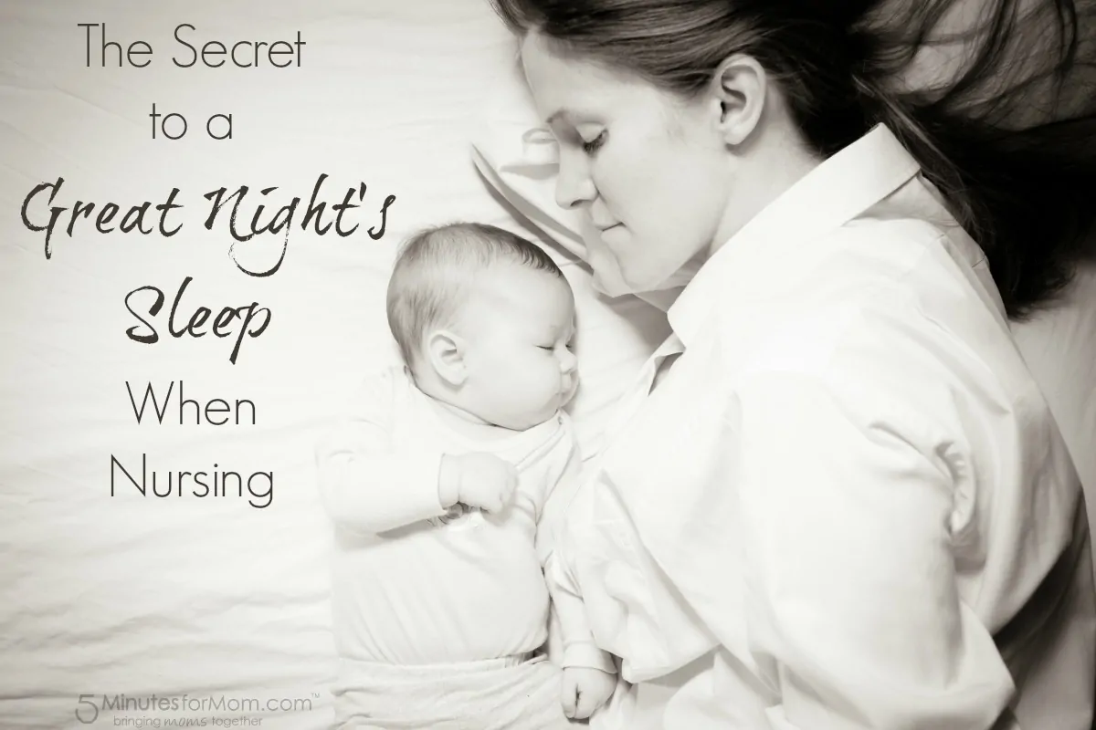 The secret to a great nights sleep when nursing