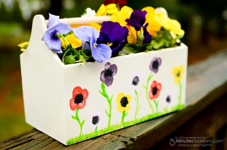 Mother’s Day Craft – Flower Thumbprint Planter