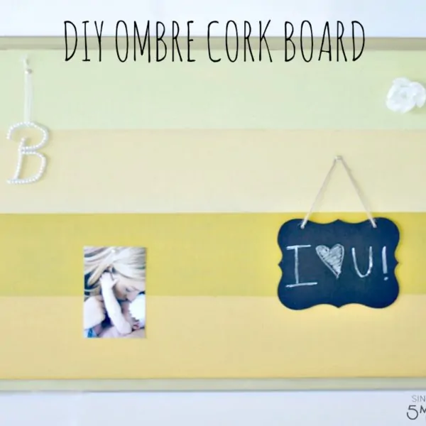 DIY Ombre Cork Board Craft