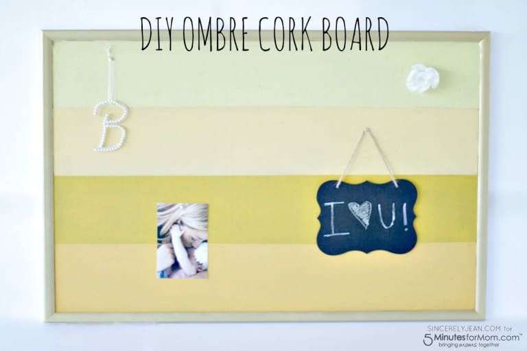 DIY Ombre Cork Board
