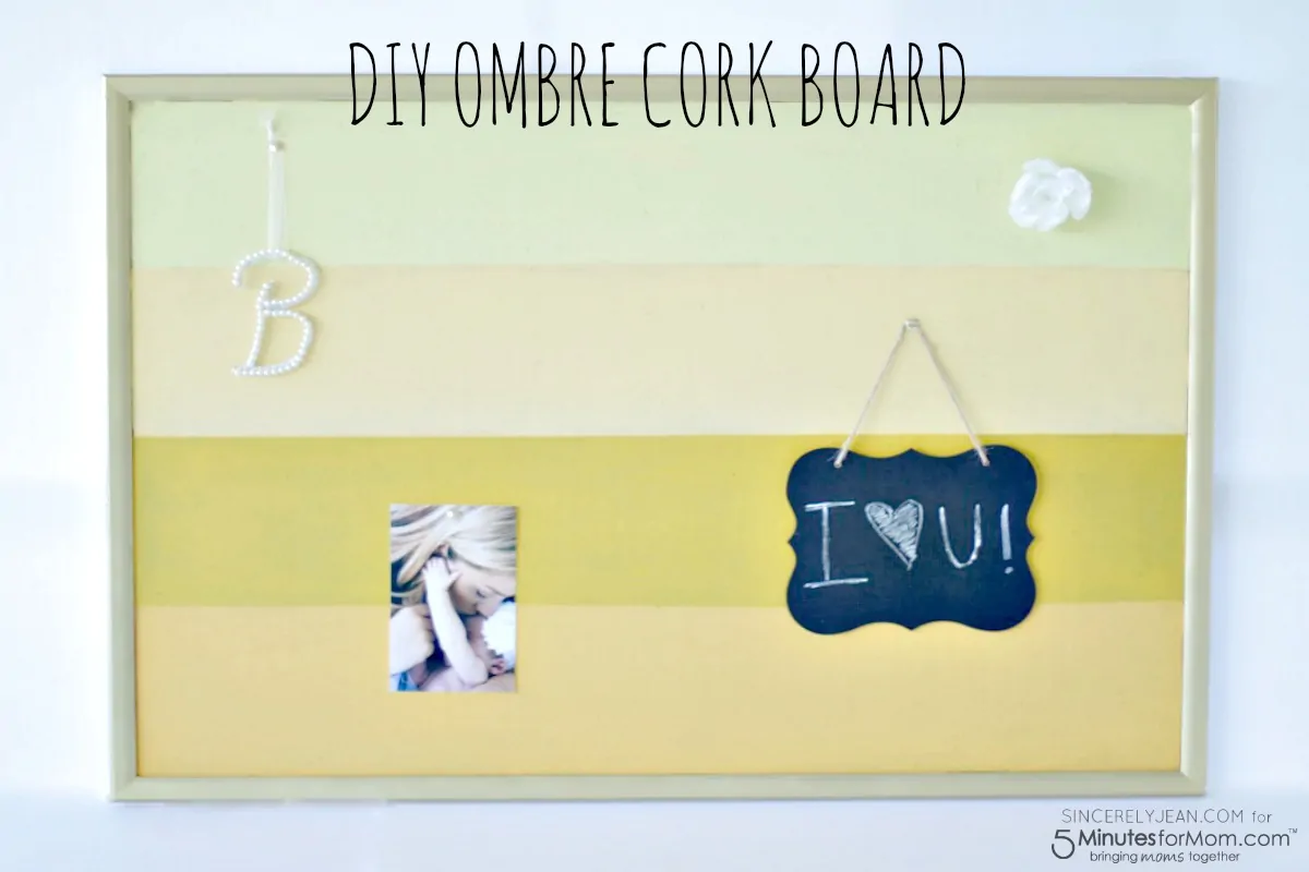 DIY Ombre Cork Board