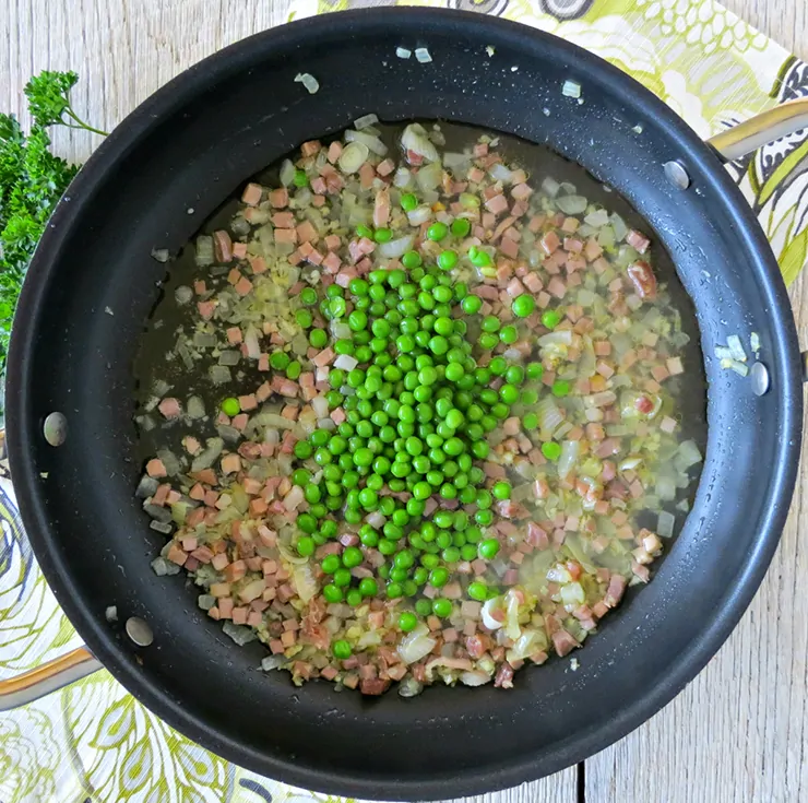 This Linguine with Pancetta and Peas is perfect for spring! It's fresh, savory, and satisfying all at the same time!