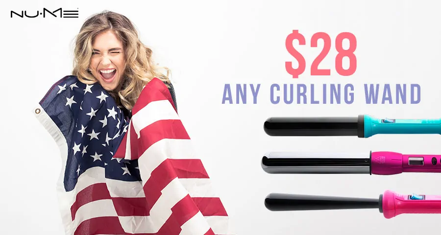 Memorial Day NuMe Curling Wands Sale