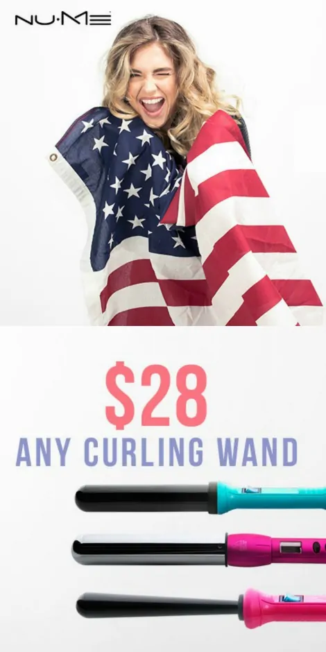 NuMe Memorial Day Curling Wand Sale