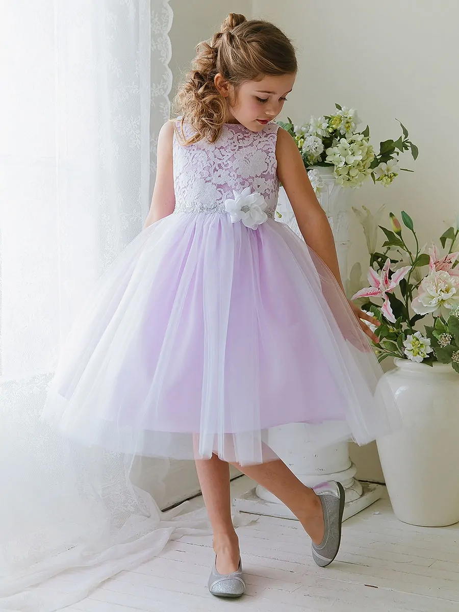 Lilac Lace and Tulle Dress