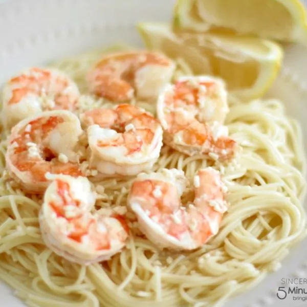 Easy 5 Ingredient Shrimp Scampi Recipe