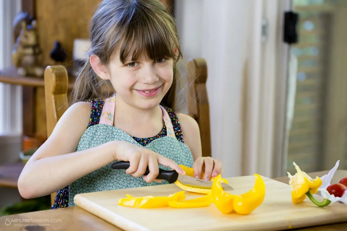 Kids Helping Cook Dinner