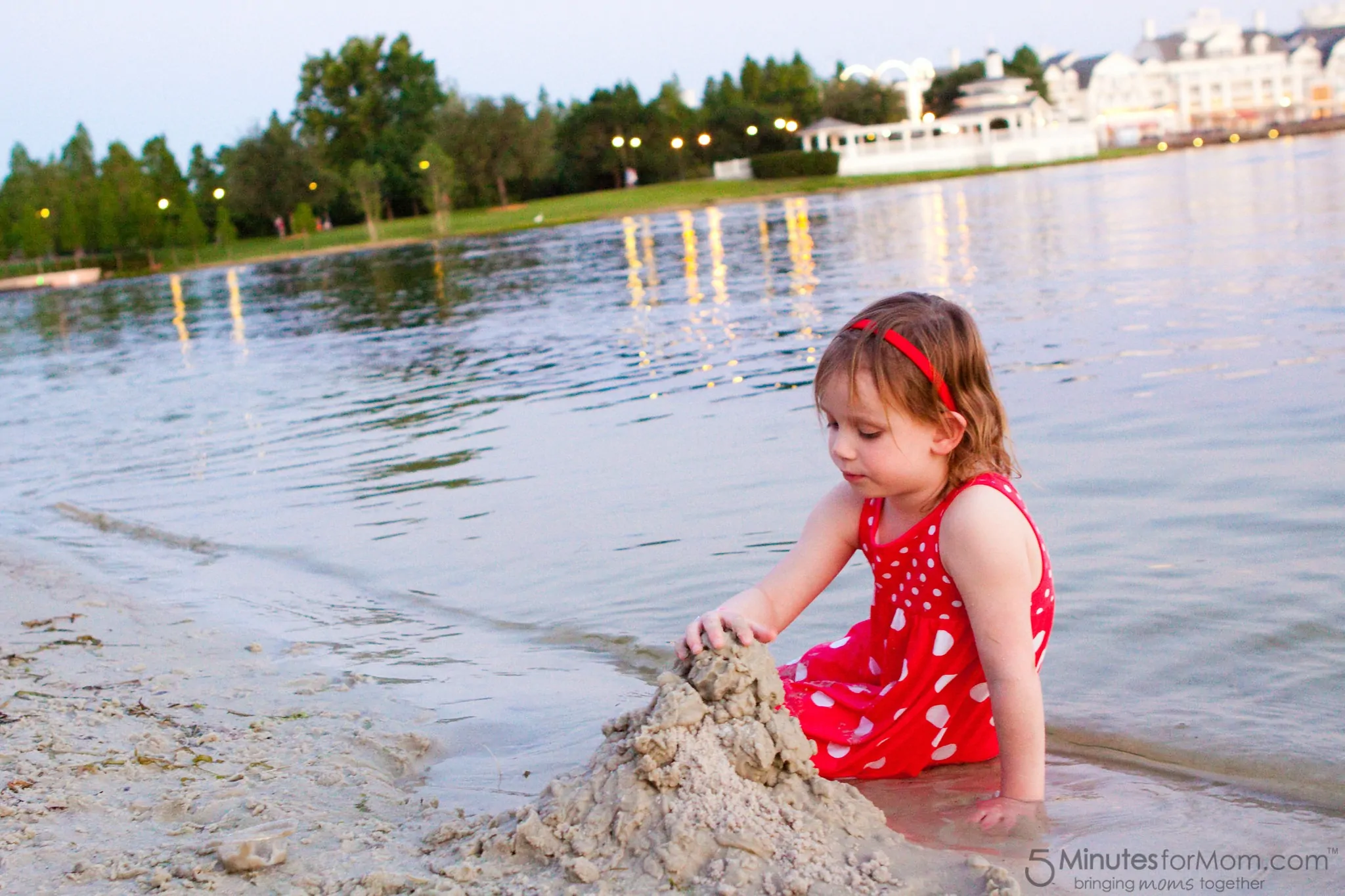 Playing at the Beach in Disney World