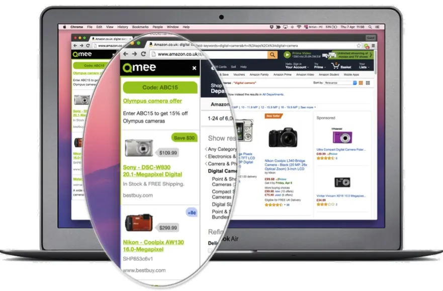 Qmee shopping tool