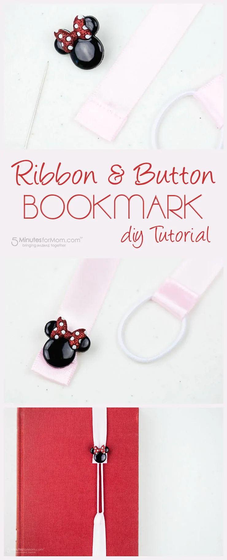 Ribbon Bookmark DIY Tutorial - 5 Minutes for Mom