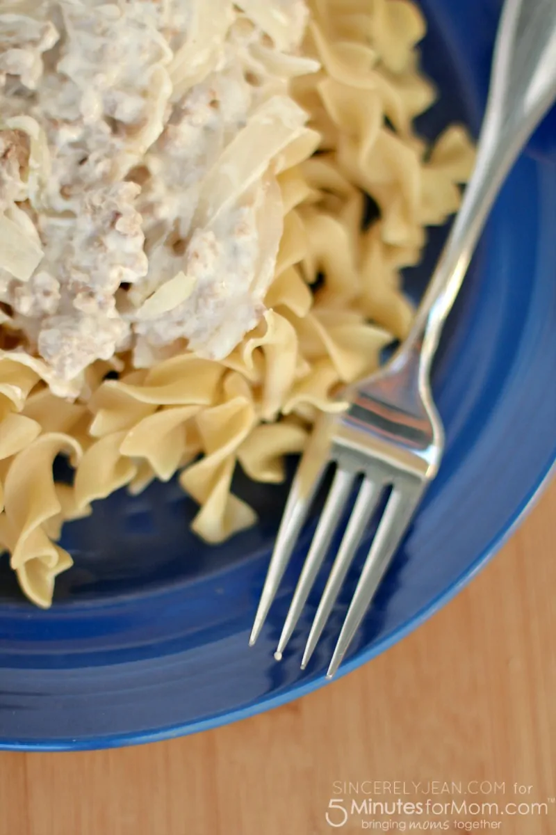 5 Ingredient Ground Beef Stroganoff