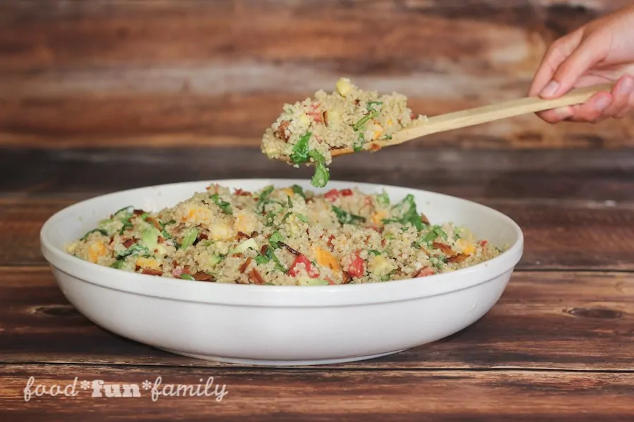 Avocado Bacon Ranch Quinoa Salad