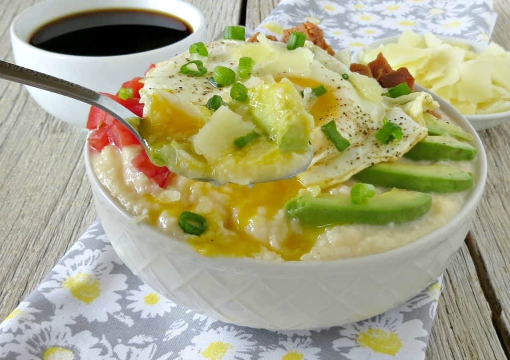Savory Breakfast Bowl with Cheesy Grits Recipe