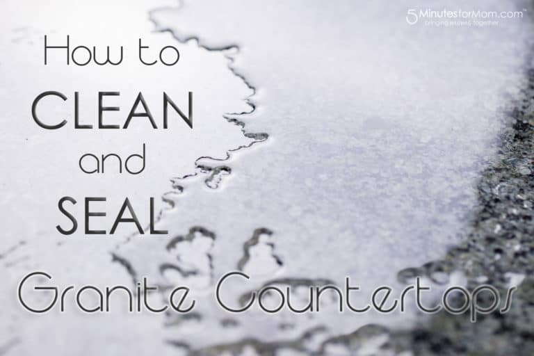 clean and seal granite countertops