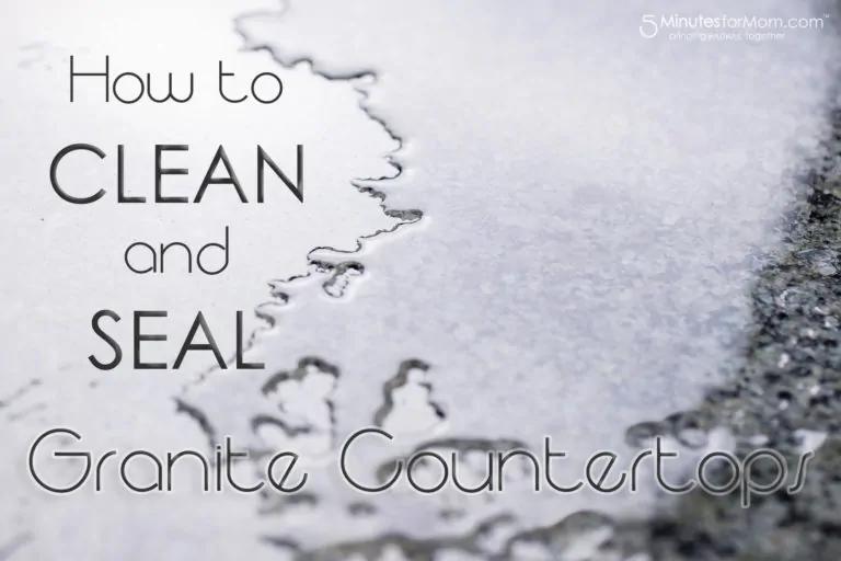 clean and seal granite countertops