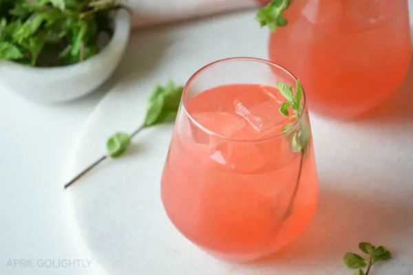 Fizzy Watermelon Cocktail from April Go-Lightly