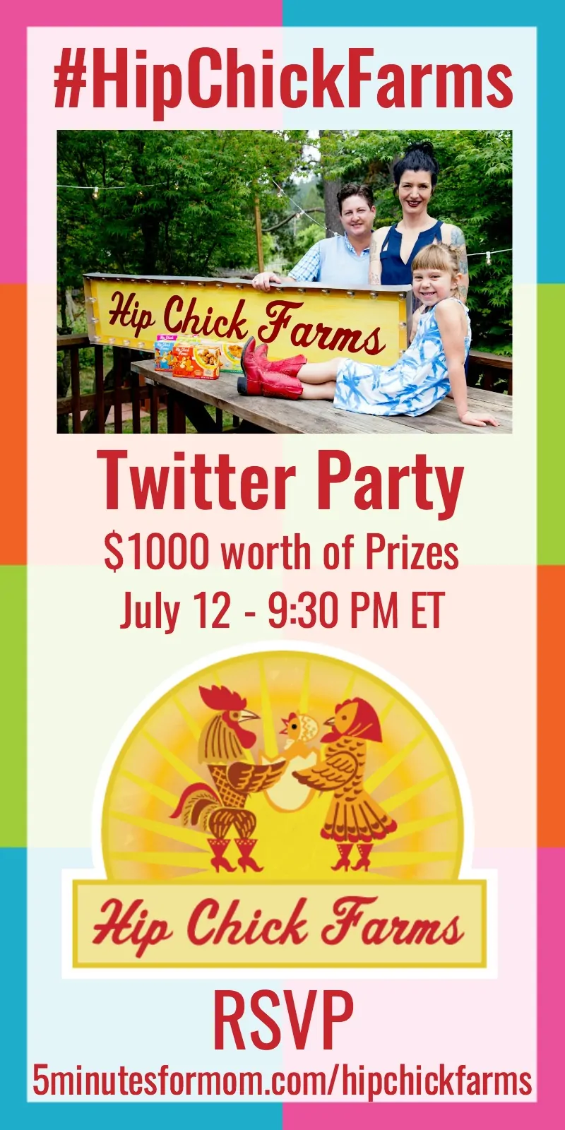 HipChickFarms Twitter Party Announcement