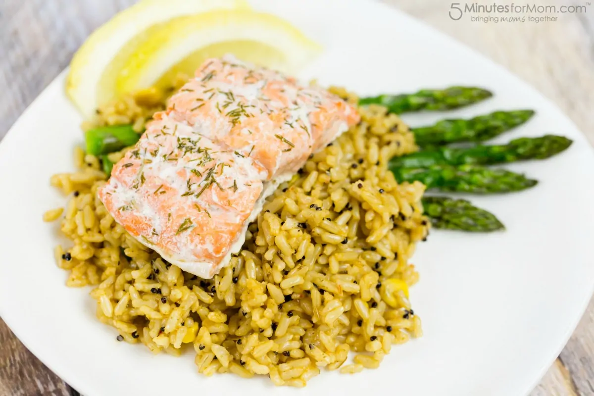 Spanish Style Rice and Salmon