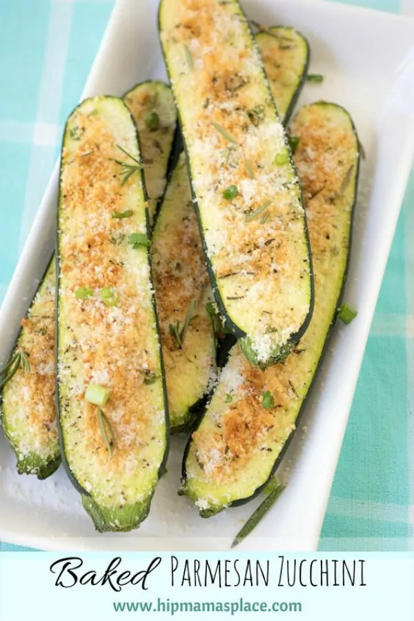 Baked Parmesan Zucchini Bites from Hip Mama's Place