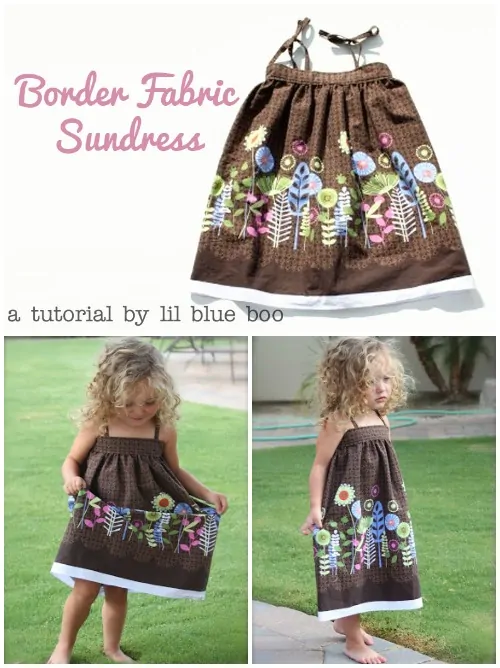 Border Fabric Sundress Tutorial