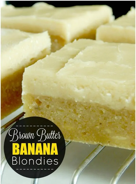 Brown Butter Banana Blondies