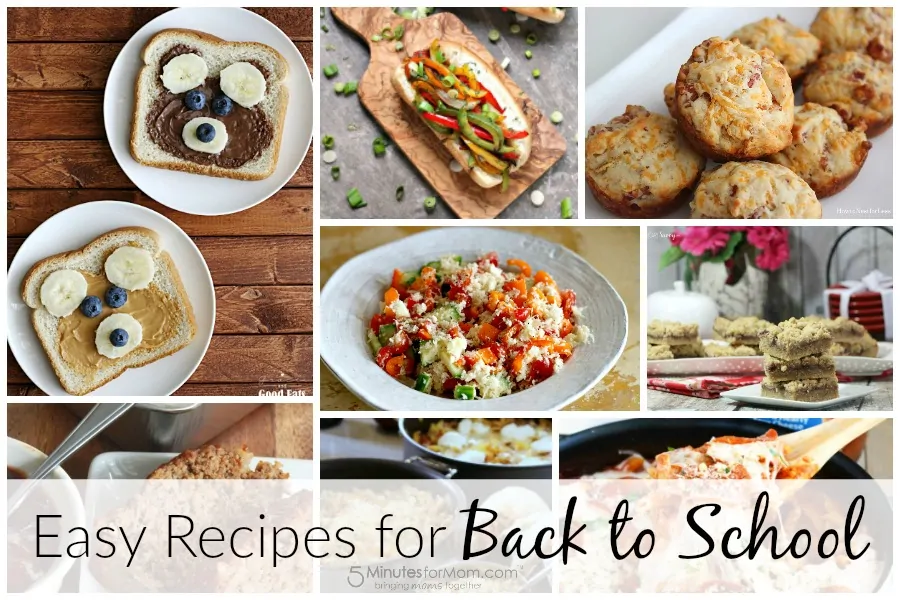 Easy recipes for back to school