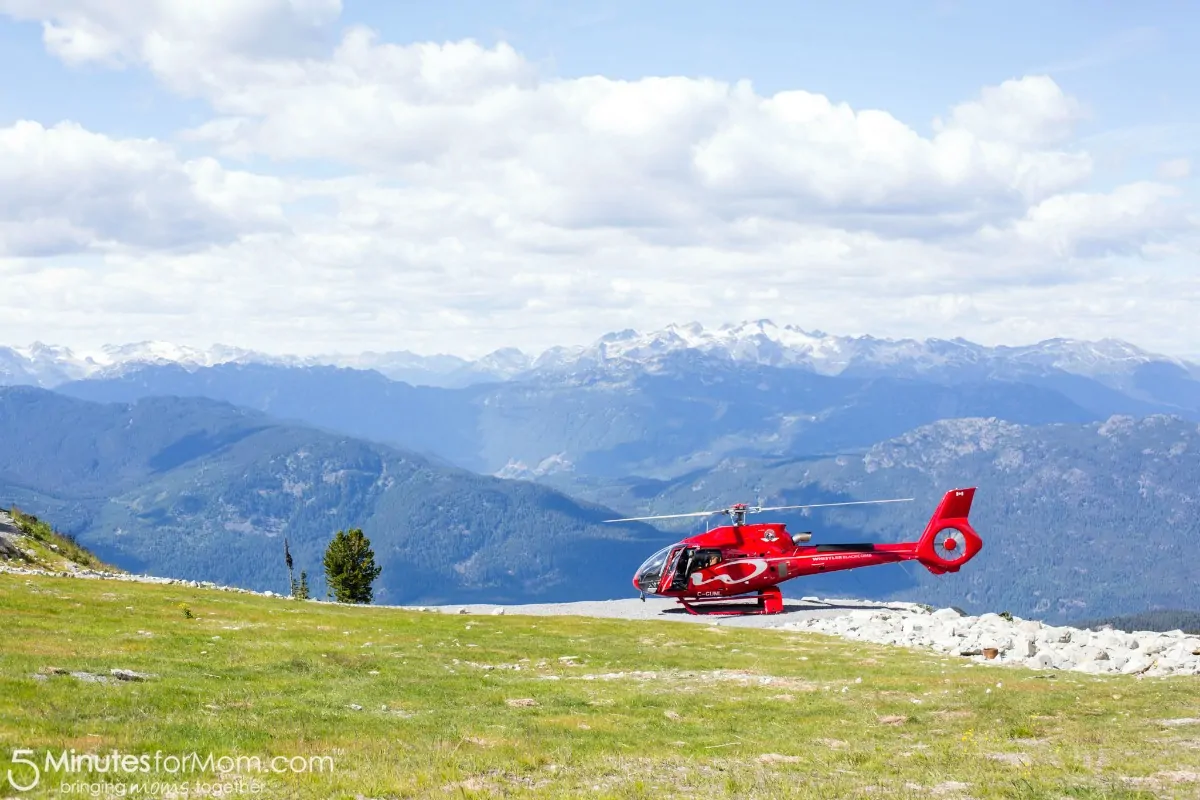 Helicopter on Blackcomb