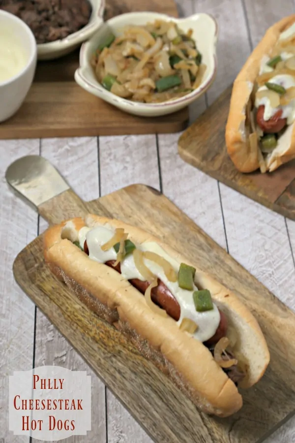 Philly Cheesesteak Hot Dogs