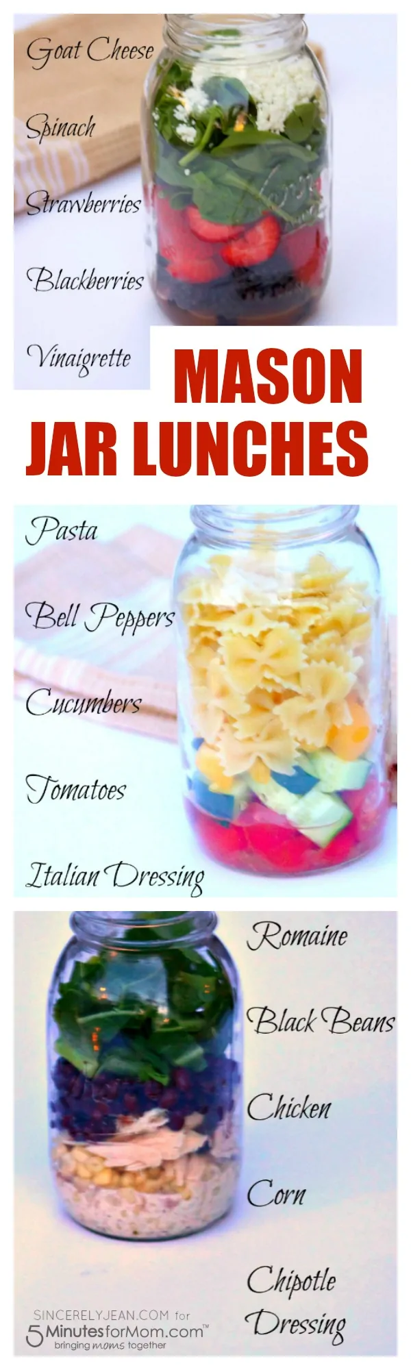 Simple Lunches Mason Jar Salads