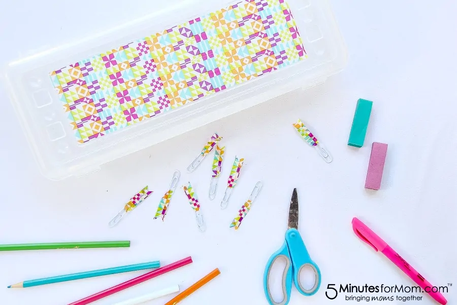 bright and colorful back to school supplies for girls