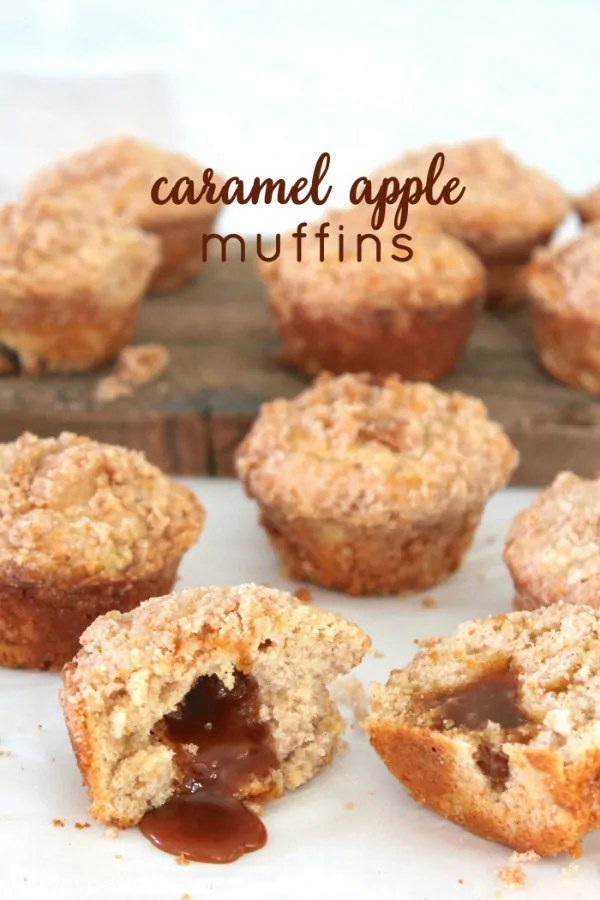 Caramel apple muffins