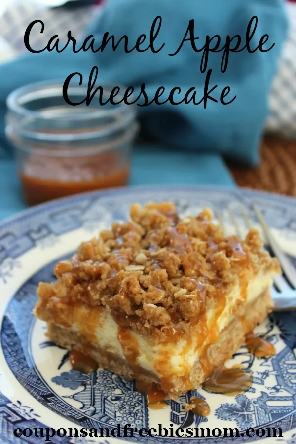 Caramel apple cheesecake