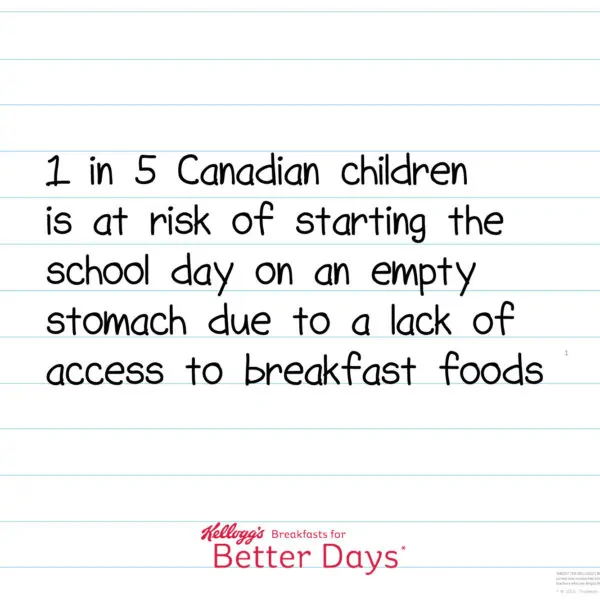 Help End Childhood Hunger in Canada #FeedingBetterDays