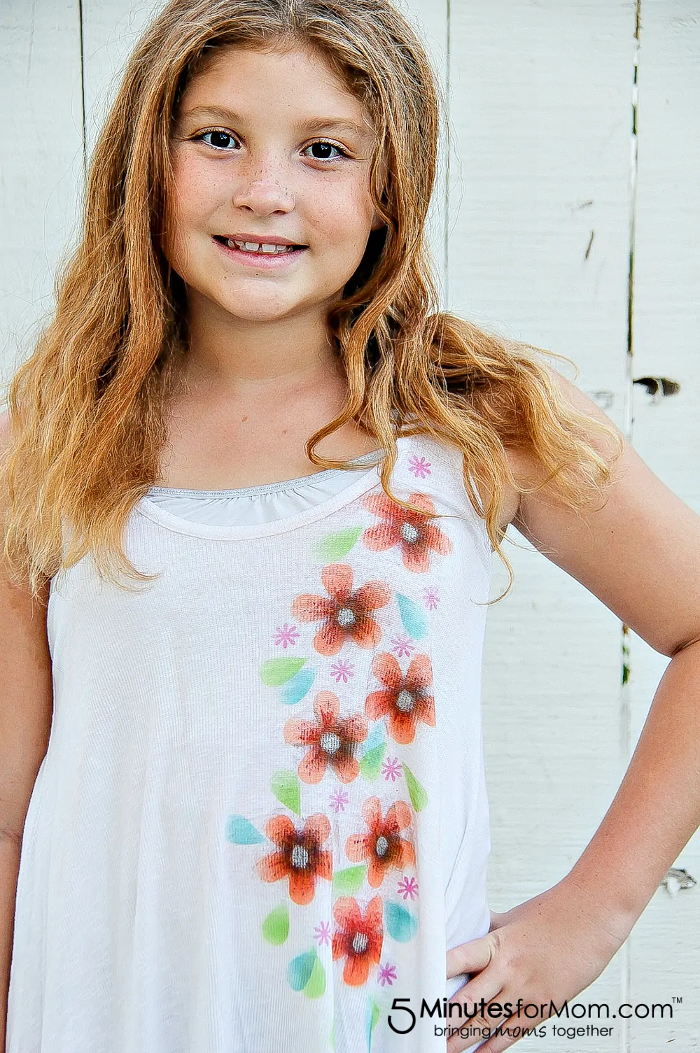 How to make custom airbrush flower shirts for little girls