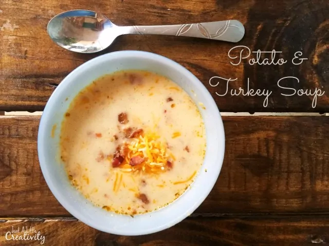 Potato Turkey Soup from Just a Little Creativity short photo