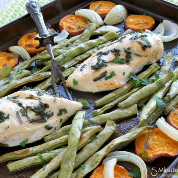 Sheet Pan Dinner with Sweet Potatoes and Sage Recipe