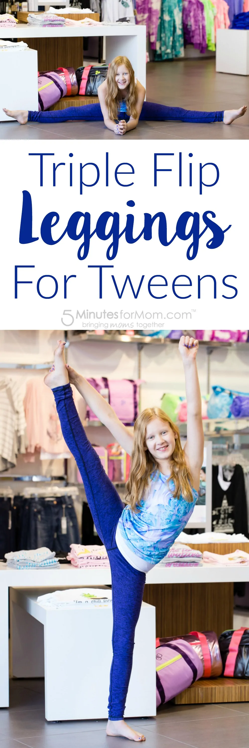 Triple Flip Leggings for Tweens