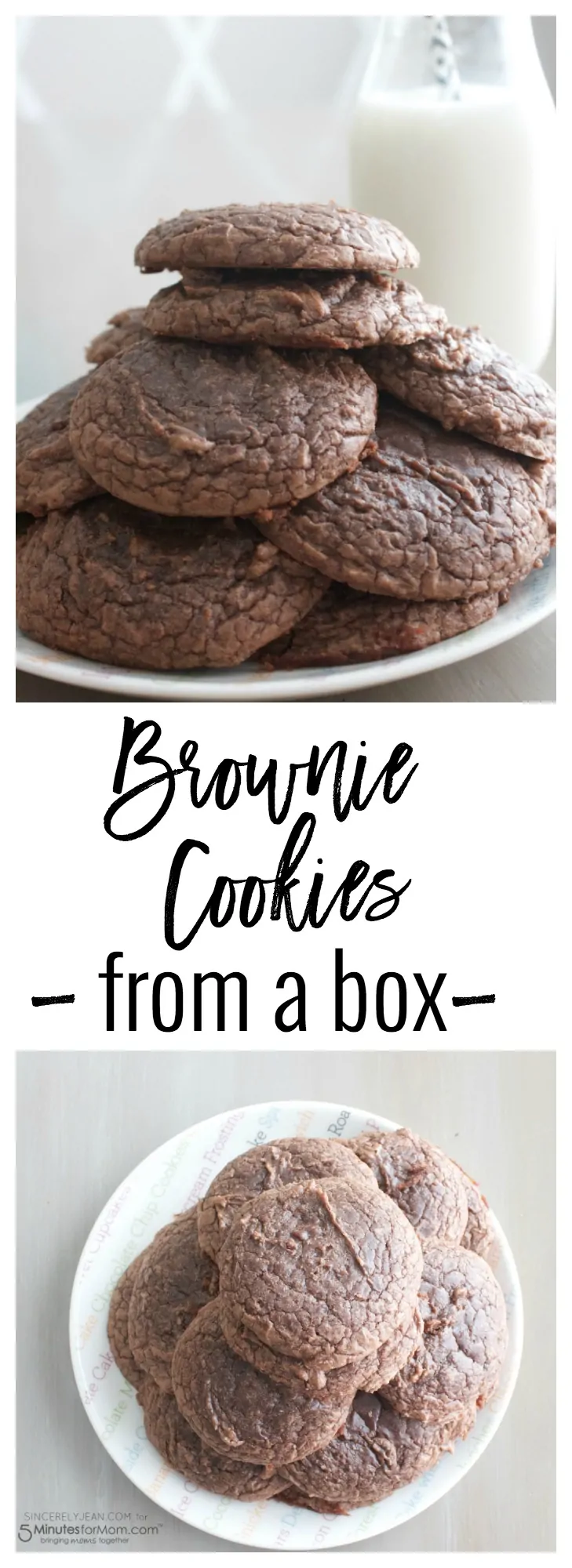 Brownie cookies from a box