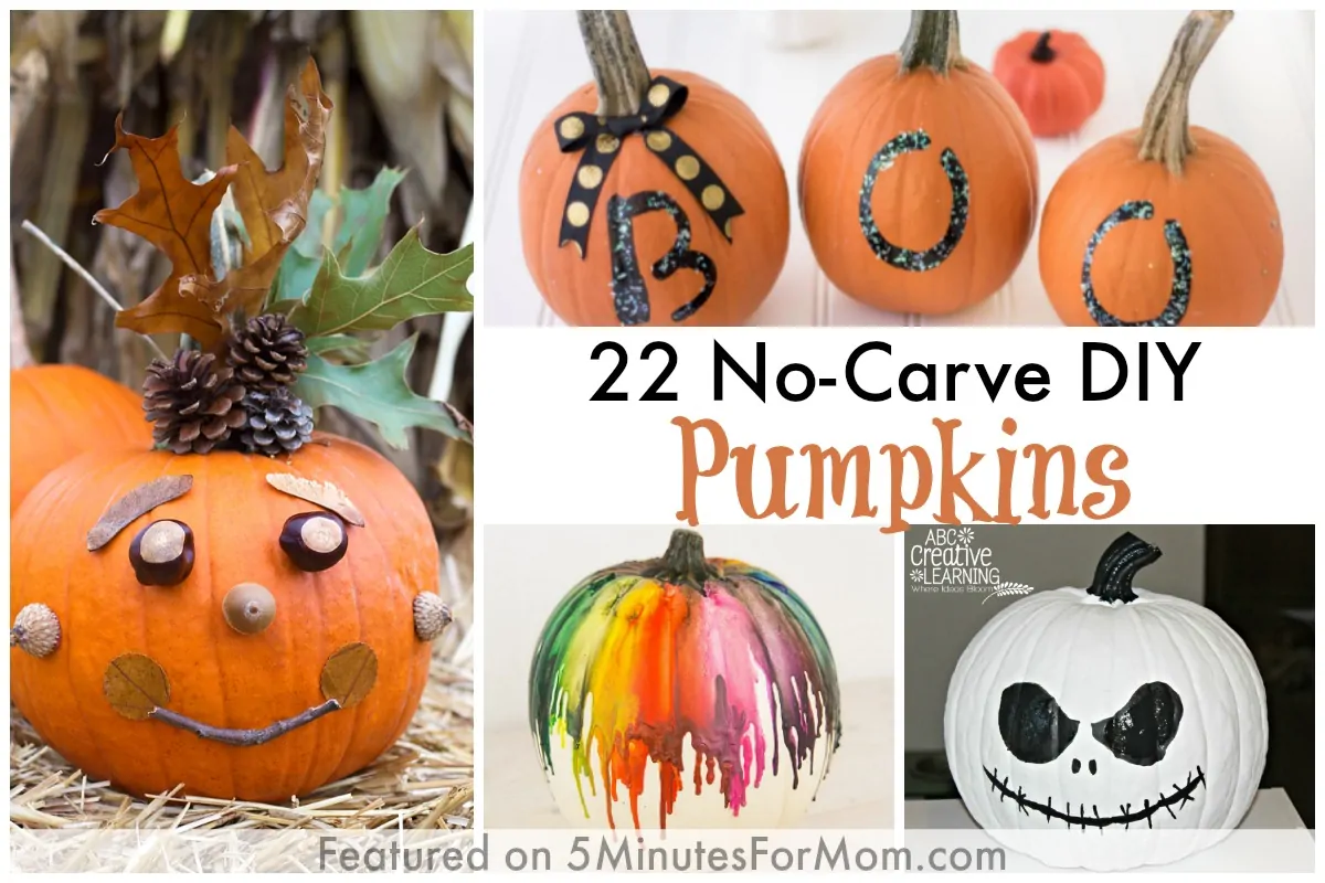 22 No-Carve DIY Halloween Pumpkins