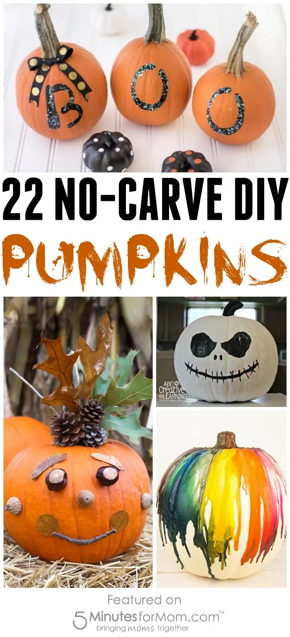 22 No-Carve DIY Halloween Pumpkins