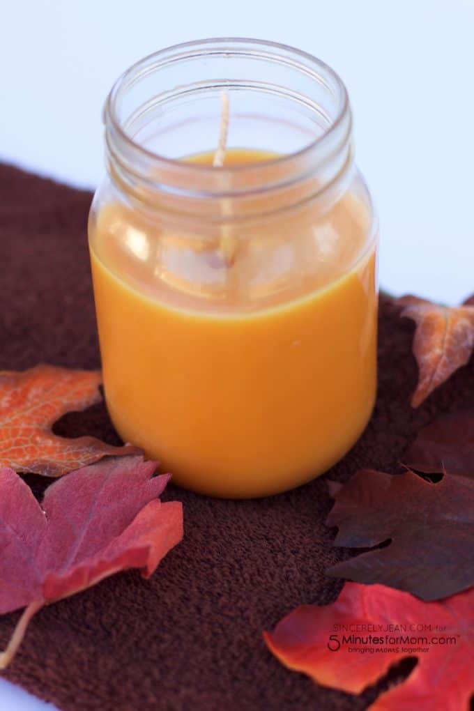 Simple DIY Fall Candle 5 Minutes for Mom