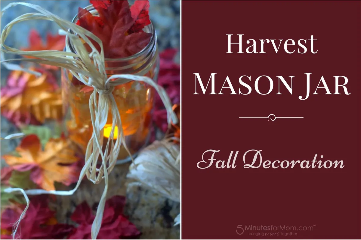 Harvest Mason Jar - DIY Fall Decoration