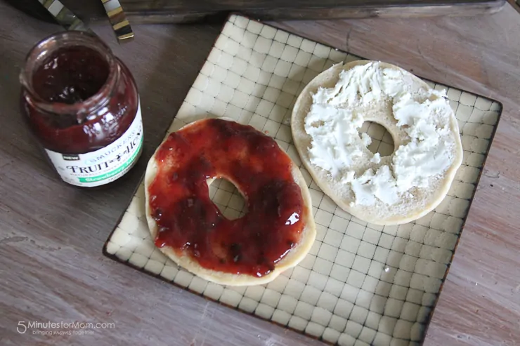 Smucker's Fruit and Honey Fruit Spread is sweetened with honey. So simple and so good.