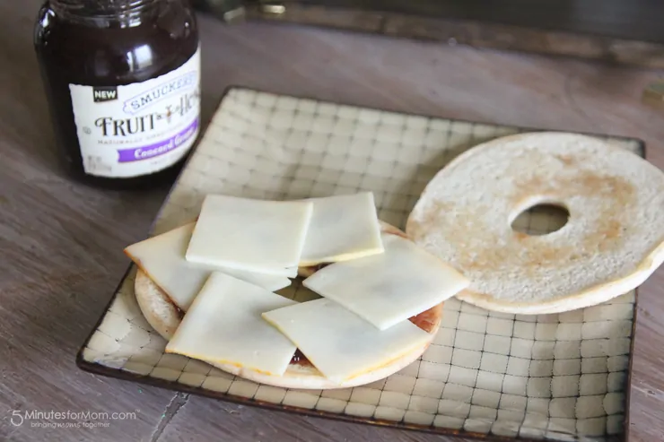 Smucker's Fruit and Honey Fruit Spread is sweetened with honey. So simple and so good.